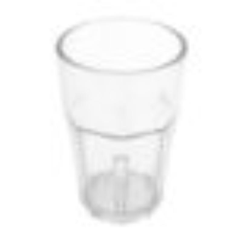 Picture of Winco 9911-CL 10 oz - 12.4 oz Rim-Full, 3.13 in. Textured Beverage, 4.75 in. Tall - Clear