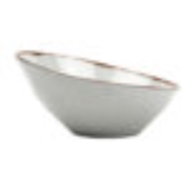 Picture of Winco B-792-RM 24 oz Melamine Irregular Cascading Bowl - 1.3 qt. Rim-Full - 9.25 in. Top Dia. 2.75 in. Tall Front - 4.75 in. Tall Back - G.E.T. Rustic Mill