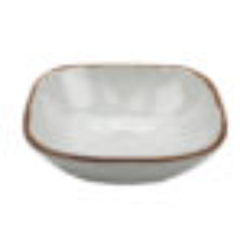 Picture of Winco SB-14-RM 14 oz Melamine Square Soup, Salad or Pasta Nappie Bowl - 14.5 oz Rim-Full, 6 in. Top Dia., 1.5 in. Deep, G.E.T. Rustic Mill