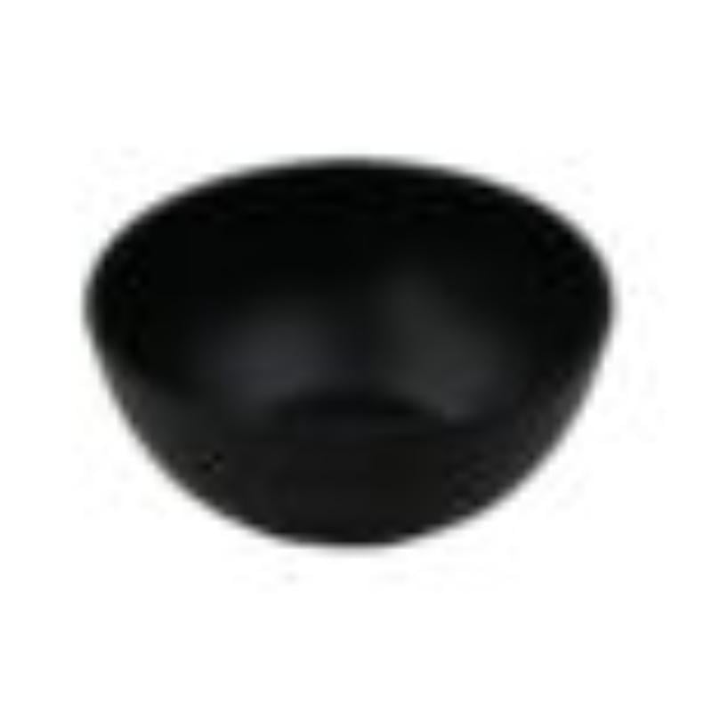 Picture of Winco B-101-BK 7 oz Melamine Black, Round Soup Bowl - 10 oz Rim-Full, 4.5 in. Top Dia., 2 in. Deep, G.E.T. Nara