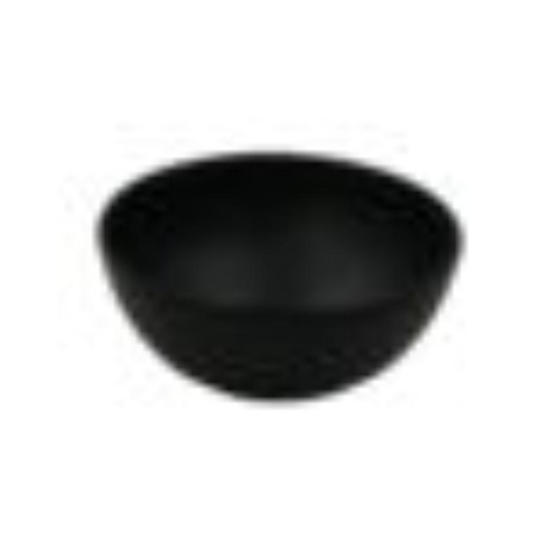 Picture of Winco B-480-BK 36 oz Melamine Black, Round Bowl with Lid - 48 oz Rim-Full, 3 in. Deep, 3.5 in. - 5.75 in. with Lid, G.E.T. Nara