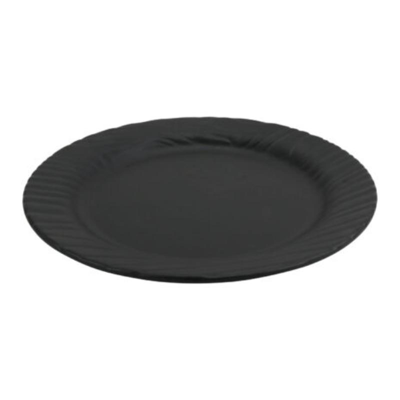 Picture of Winco 15003216001 10 in. Sustain Black Round Rim Melamine Plate - Large - 10 x 10 x 1 in., G.E.T., Cheforward