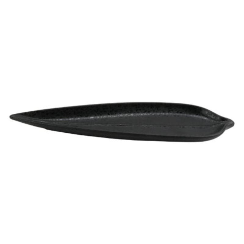 Picture of Winco 15018131024 14.2 in. Rainex Showered Black Rainex Melamine Leaf, 14.2 x 3.9 x 1.1 in., G.E.T., Cheforward