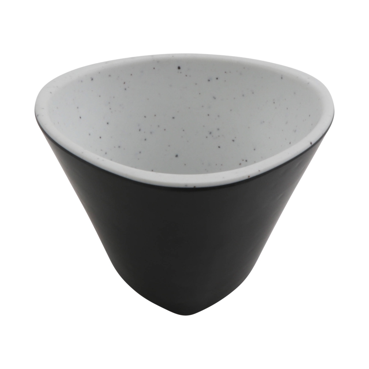 Picture of Winco RIV300 10.15 oz Revive Stone Natural & Black 2-Tone Triangle Bowl, 4.25 x 4.25 x 3 in. - G.E.T, Cheforward - Each 48