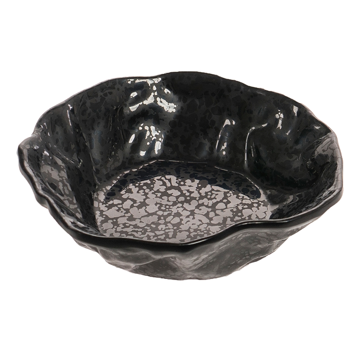 Picture of Winco RNX200 5 oz Rainex Showered Black Melamine Ramekin, 4 x 4 x 1.18 in. - G.E.T, Cheforward - Each 48