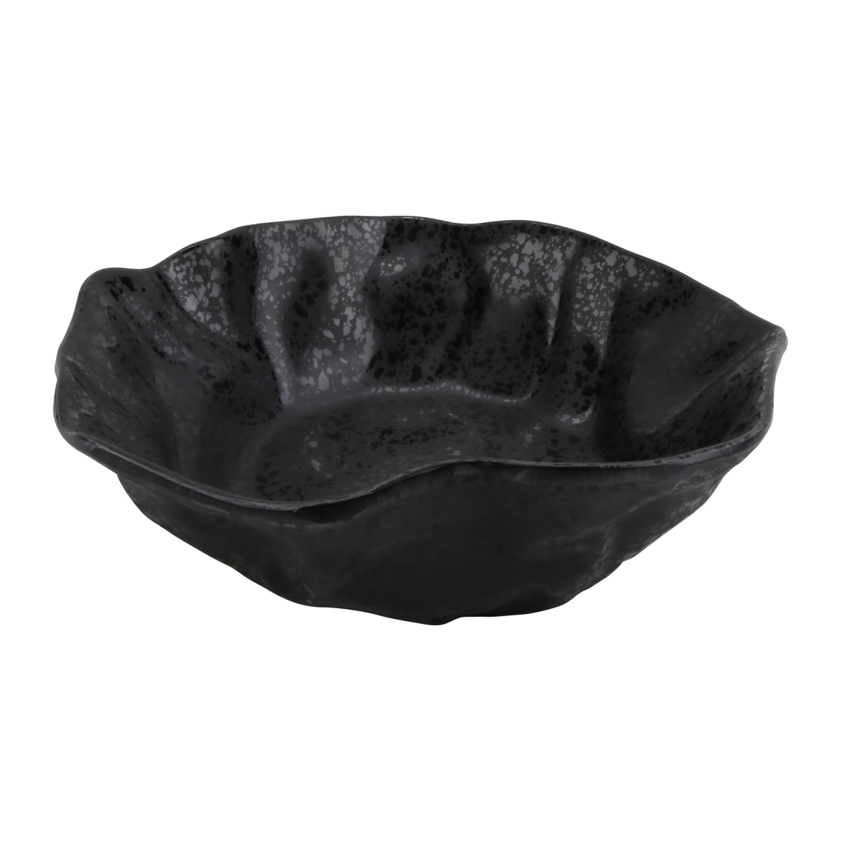 Picture of Winco RNX204 23.67 oz Rainex Showered Black Medium Melamine Bowl, 7.5 x 7.5 x 1.5 in. - G.E.T, Cheforward - Each 12