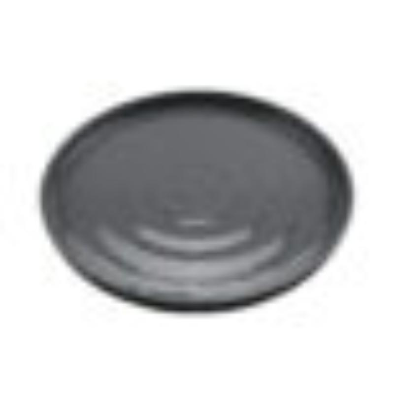 Picture of Winco RP-11-GRS-BKM 11 in. Round Edged Melamine Dinner Plate, Glossy Grey Inside & Black Matte Outside, G.E.T. Roca
