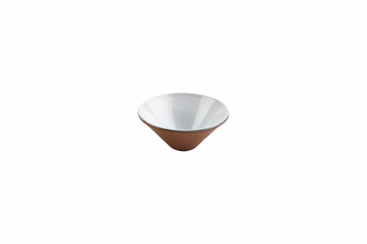 Picture of Winco SH.BL-1110WHT 3 oz Stone Heart White Terracotta Japan Bowl, 4.33 x 1.85 in. - G.E.T, Cheforward - Each 48