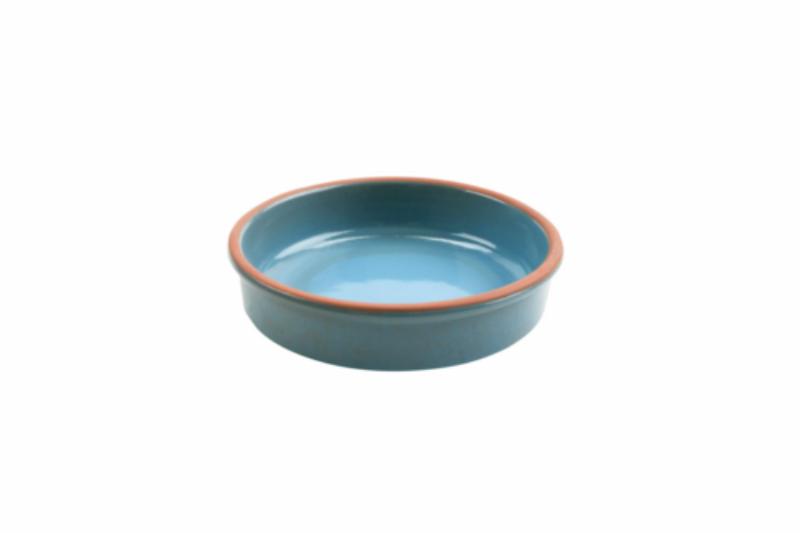 Picture of Winco SH.AZC-0120SABLU 33.8 oz Stone Heart Blue Terracotta Casserole, 7.87 x 1.96 in., G.E.T., Cheforward