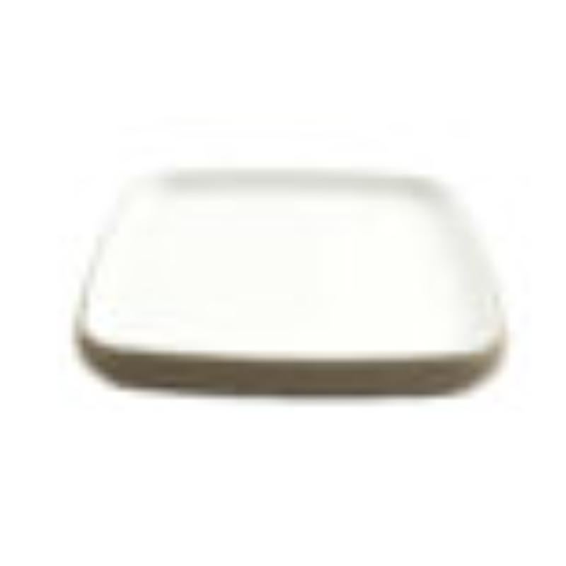 Picture of Winco 21374-TOH-SND 8.5 in. Hatch Touch of Honey Interior & Sandstone Exterior Square Melamine Plate, 8.5 x 8.5 x 1 in., G.E.T., Cheforward
