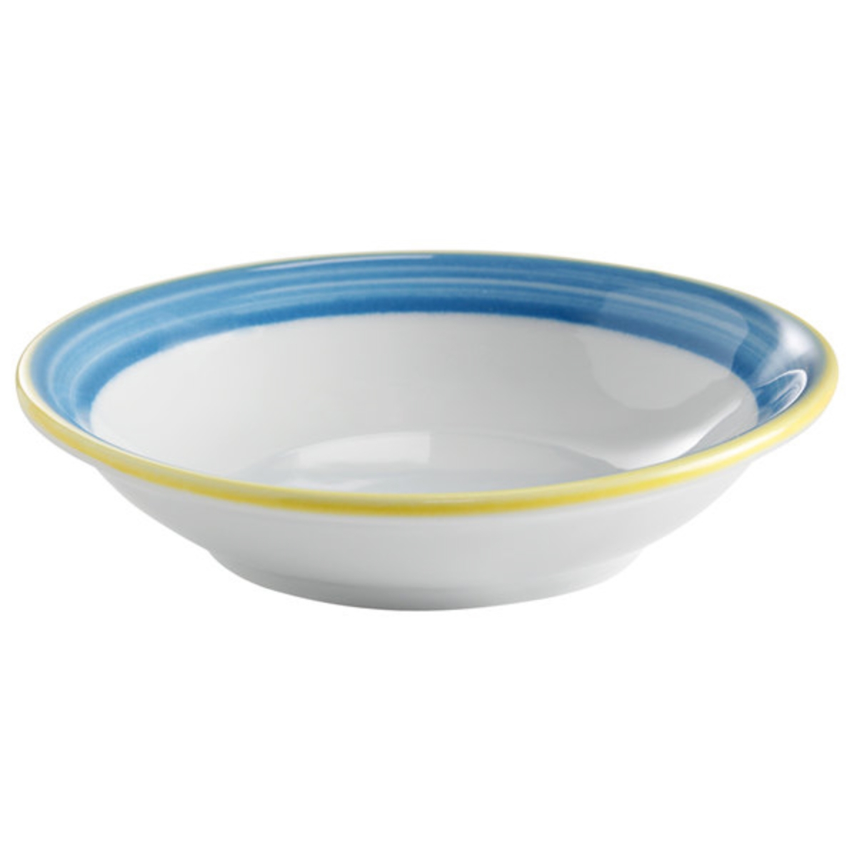 Picture of Winco PA1601703024 4 oz Blue Porcelain Monkey Dish, 4.5 in. Dia., Corona Calypso - 2 Dozen