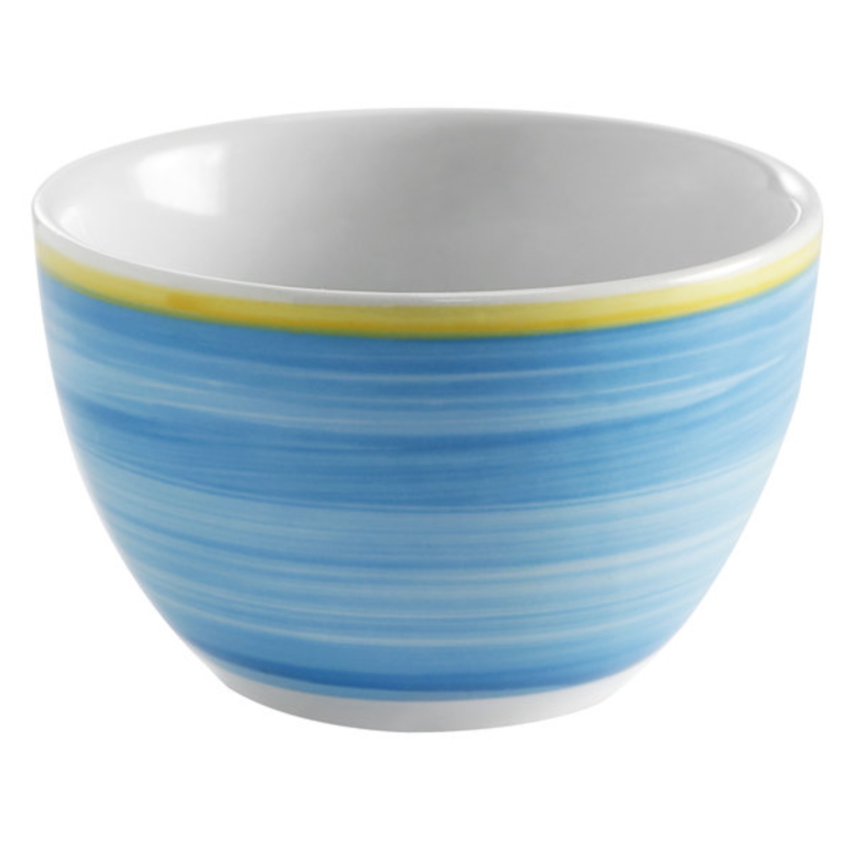Picture of Winco PA1601904524 8.8 oz Blue Porcelain Bouillon Cup, 4 in. Dia., Corona Calypso - 2 Dozen