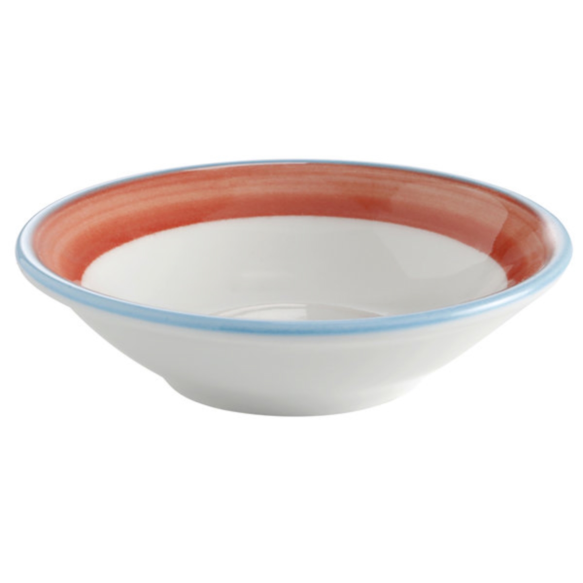 Picture of Winco PA1602703024 4 oz Coral Porcelain Monkey Dish, 4.5 in. Dia., Corona Calypso - 2 Dozen