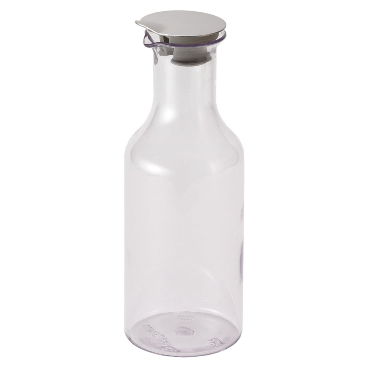 Picture of Winco 8158060 1.3 qt. & 1.2L Plastic Carafe with Stainless Steel Lid. 3.9 in. Dia.&#44; 10.8 in. Tall - Frilich EB802E Connect - Clear
