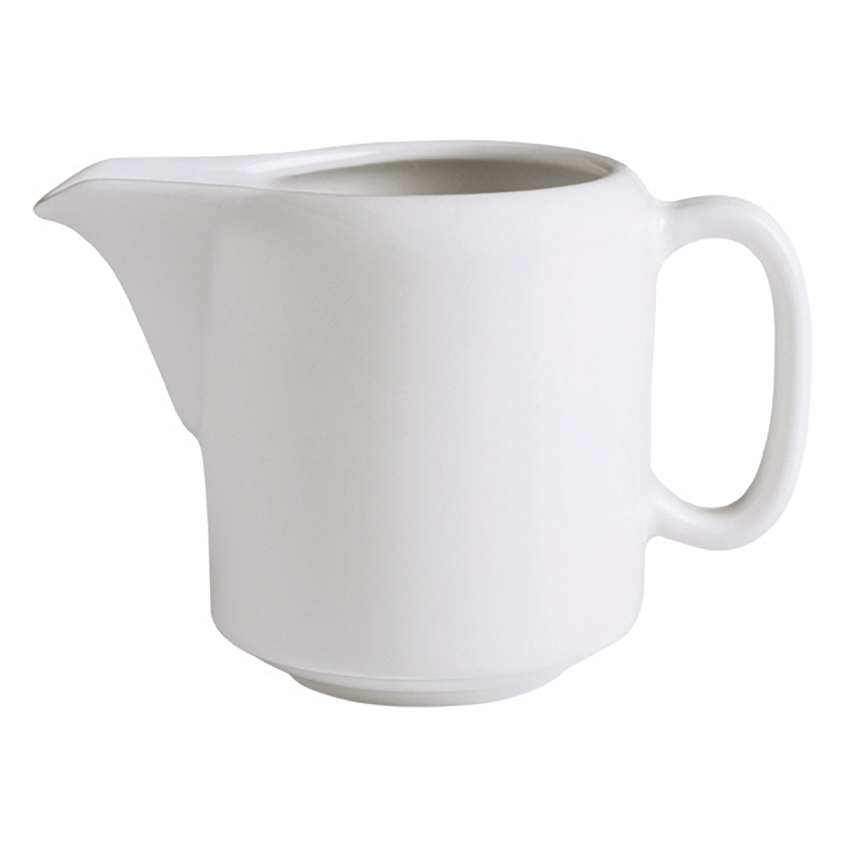 Picture of Winco PA1101708512 8.6 oz Bright White Porcelain Small Stackable Jug & Creamer, 5.03 Max. Dia., Corona Actualite - 1 Dozen