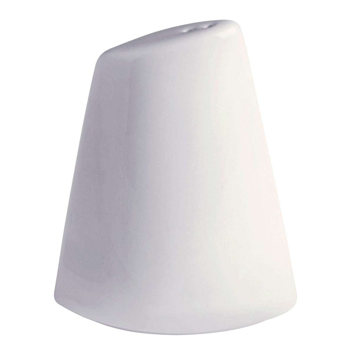 Picture of Winco PA1101929912 2.5 oz Bright White Porcelain Pepper Shaker, 2.75 in. Max. Dia., 3.5 in. Tall, Corona Elegance - 1 Dozen
