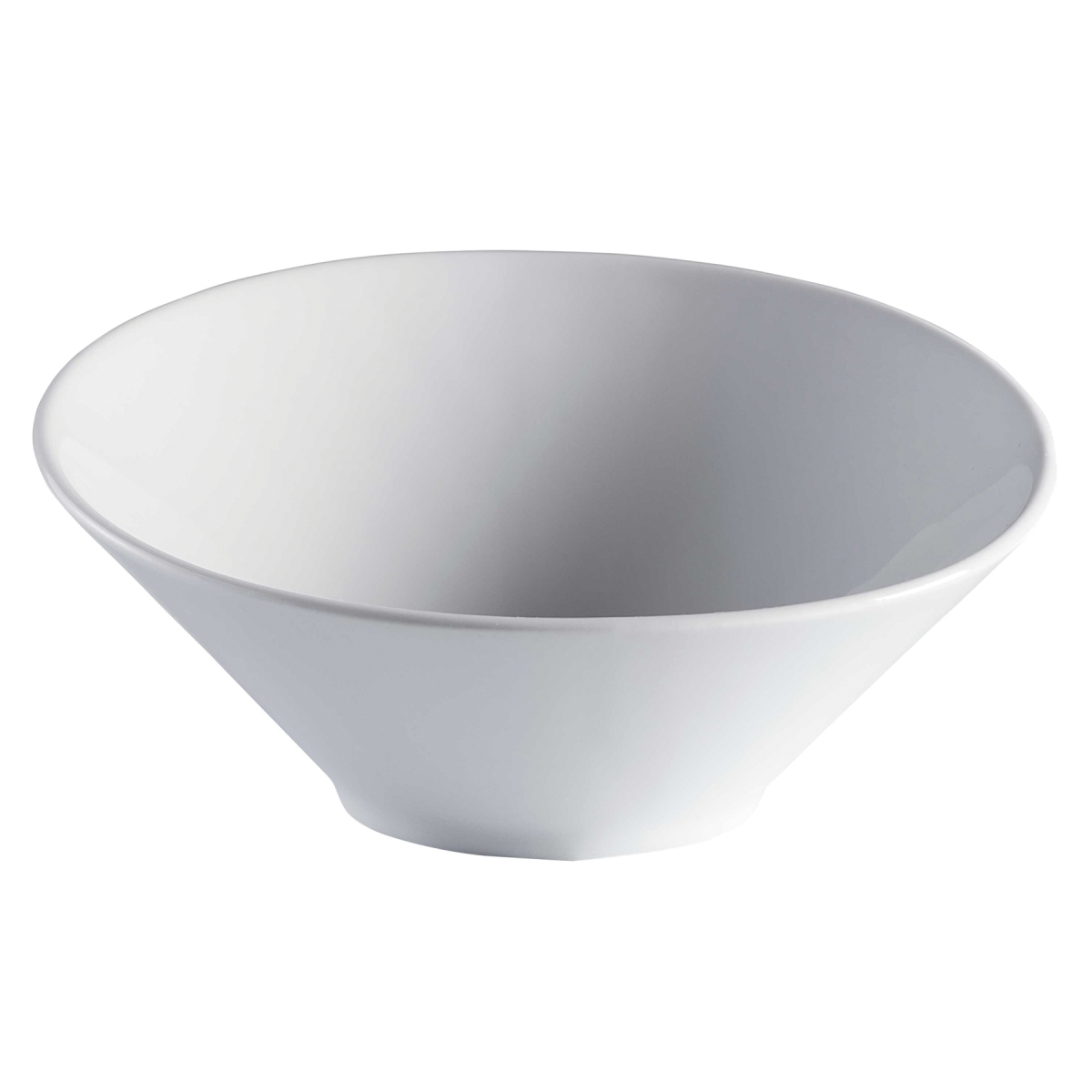 Picture of Winco PA1101807506 28.7 oz Bright White Porcelain Slanted Bowl, 9.67 in. Dia., Corona Elegance - Each 6