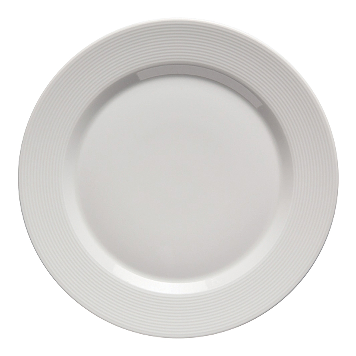 Picture of Winco PA1647922912 12.04 in. Bright White Porcelain Rolled Edge Plate, Corona Celtic - 1 Dozen