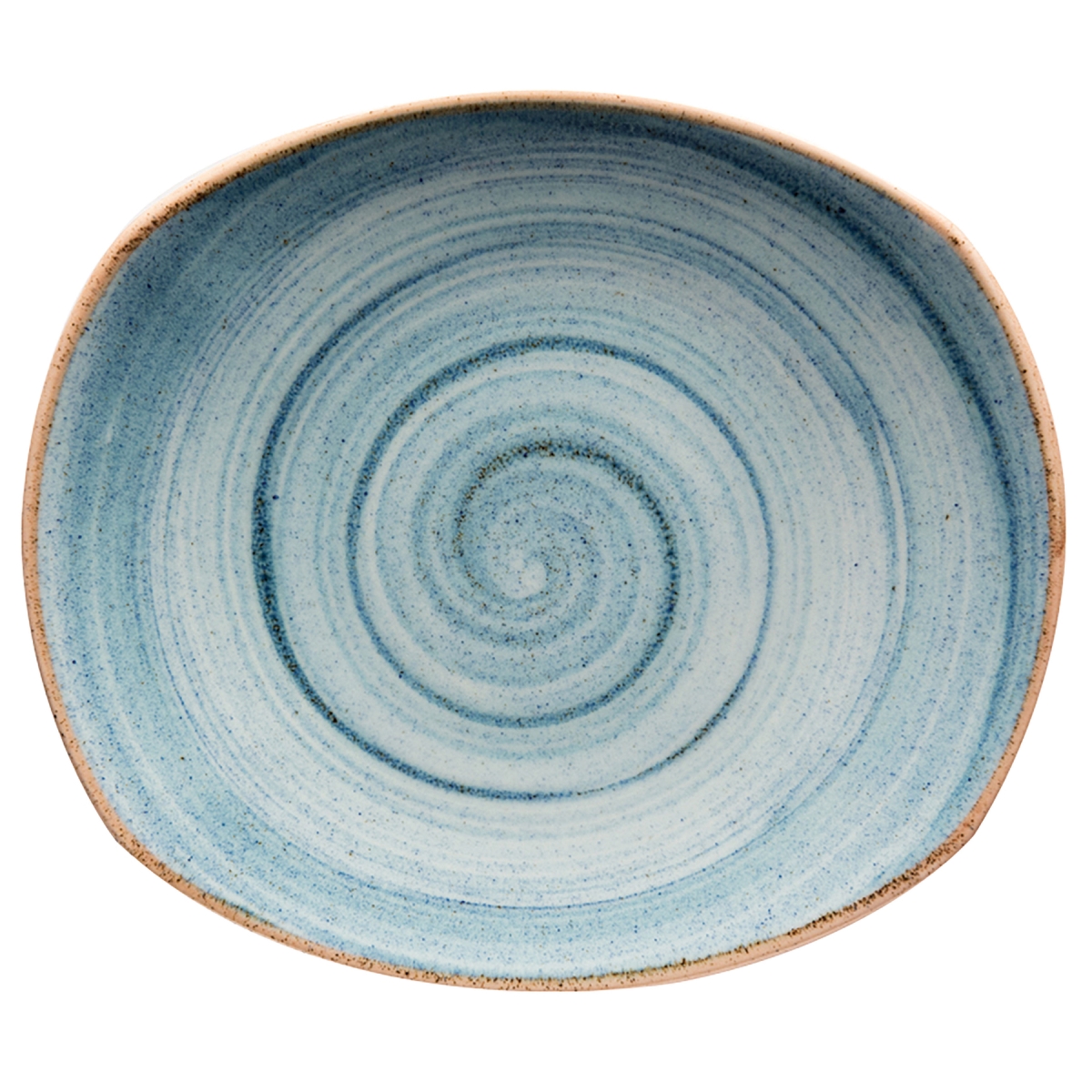Picture of Winco PP1604722024 7.5 in. Blue Porcelain Plate, Corona Blue Artisan - 2 Dozen