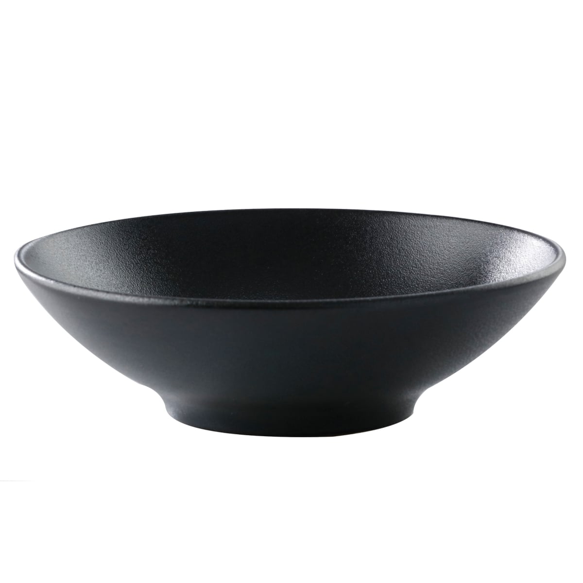 Picture of Winco PA1941923324 29.8 oz Black Reactive Glaze Porcelain Bowl, 8.25 in. Dia., Corona Cosmos Pluto - 2 Dozen