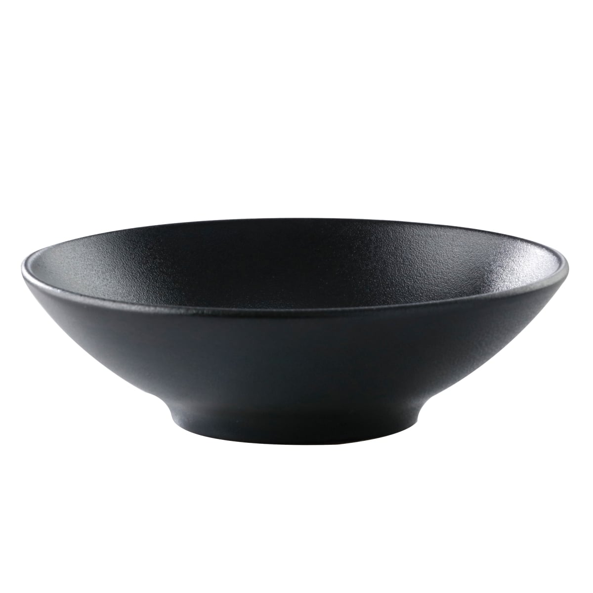 Picture of Winco PA1941923124 12.8 oz Black Reactive Glaze Porcelain Bowl, 6.25 in. Dia., Corona Cosmos Pluto - 2 Dozen