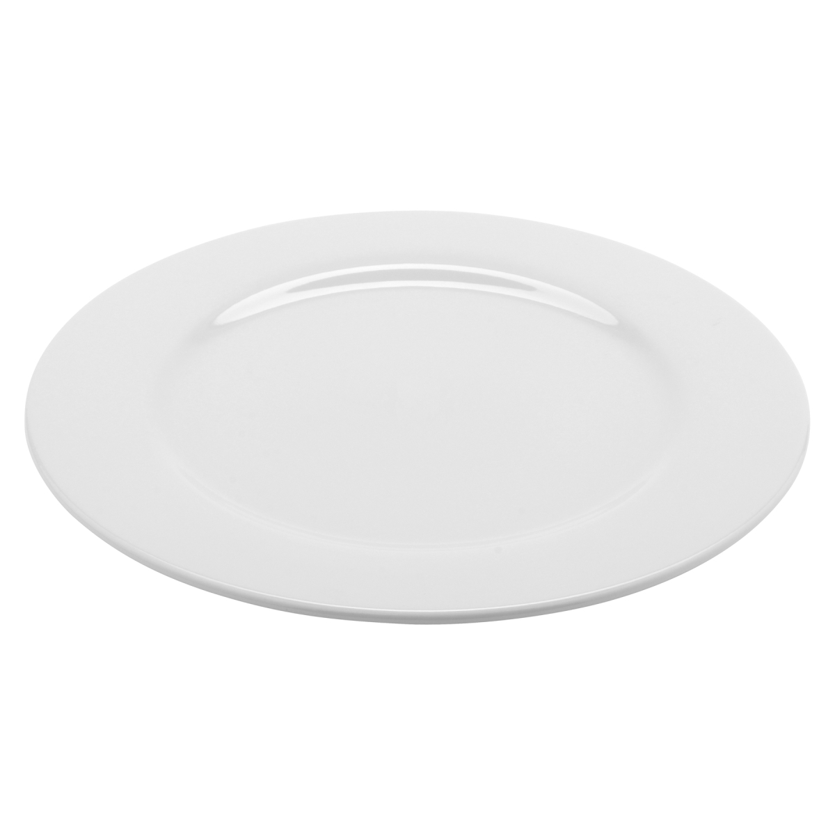 Picture of Winco PA1101902912 12.25 in. Bright White Porcelain Rolled Edge Plate, Corona Actualite - 1 Dozen