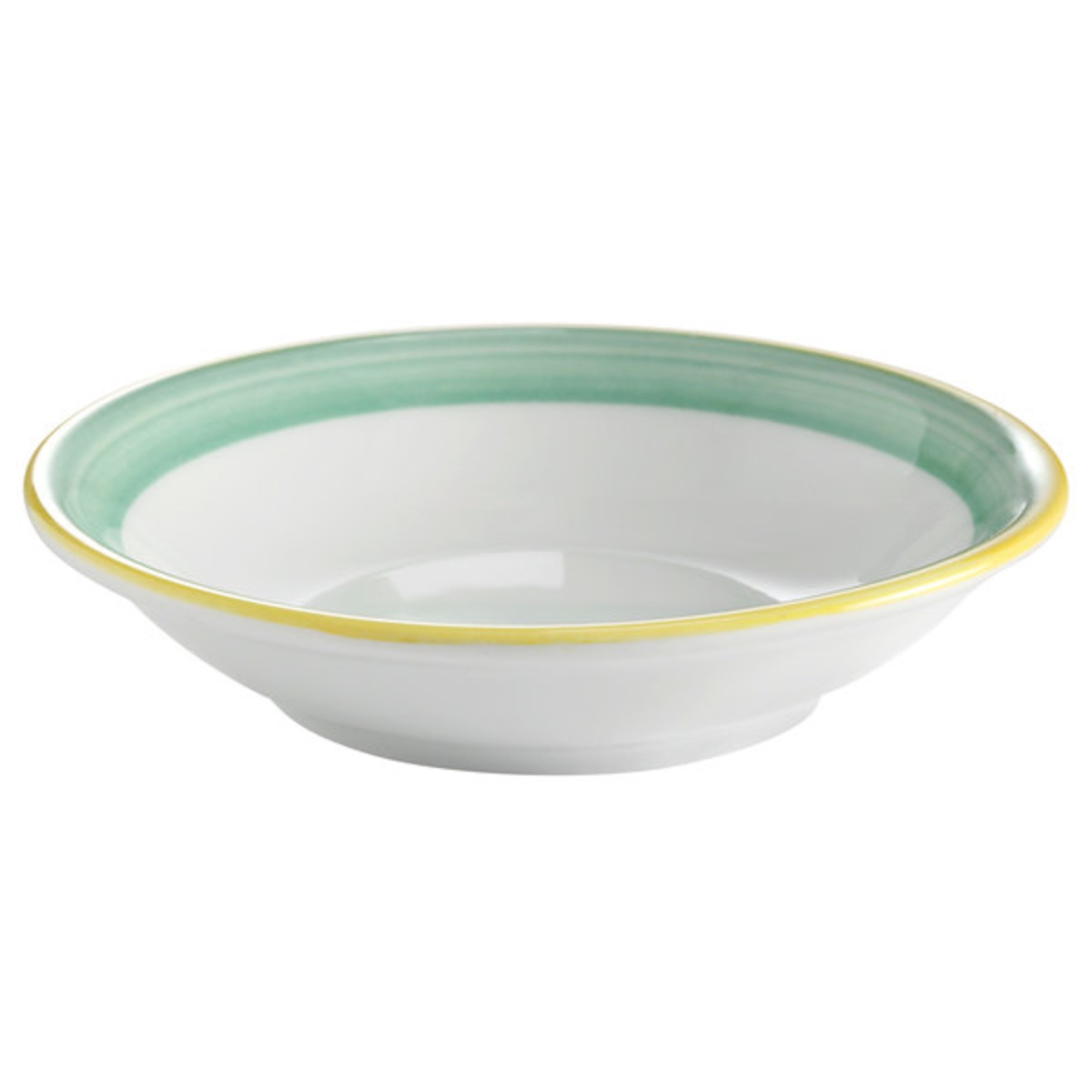 Picture of Winco PA1603703024 4 oz Green Porcelain Monkey Dish, 4.5 in. Dia., Corona Calypso - 2 Dozen