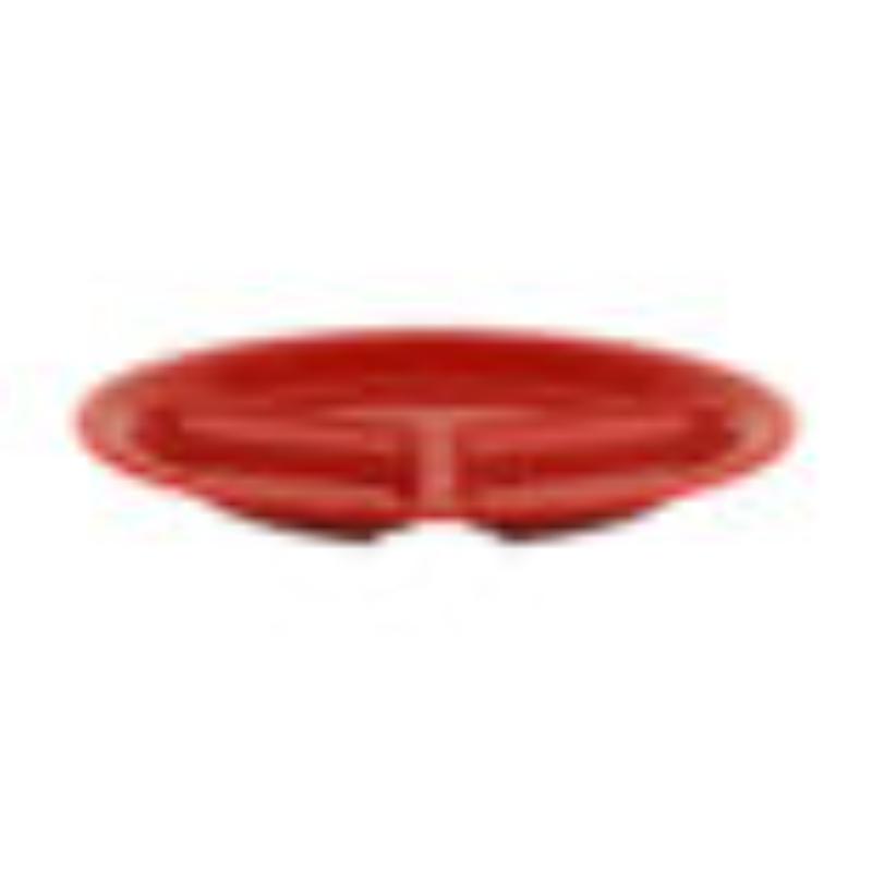 Picture of Winco CP-10-RSP 10.25 in. 3-Compartment Plate - Red Sensation
