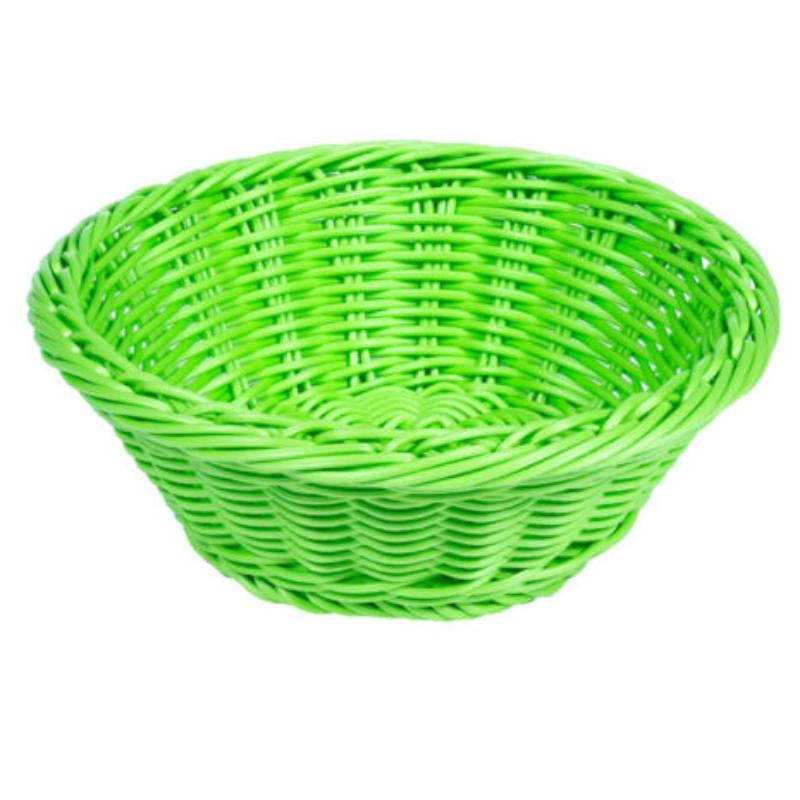 Picture of Winco WB-1501-G 9.5 in. Round Basket, 3.5 in. Deep - Green