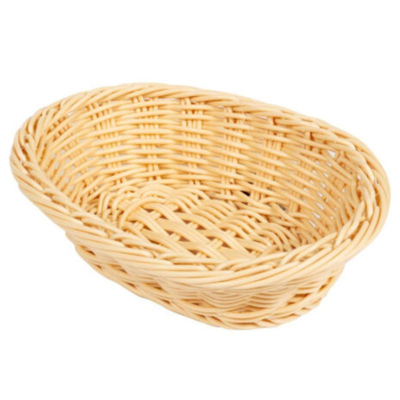 Picture of Winco WB-1503-N 9 x 6.75 in. Oval Basket, 2.5 in. Deep - Natural