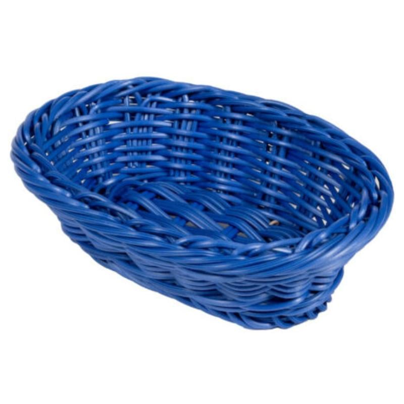 Picture of Winco WB-1503-BL 9 x 6.75 in. Oval Basket, 2.5 in. Deep - Blue