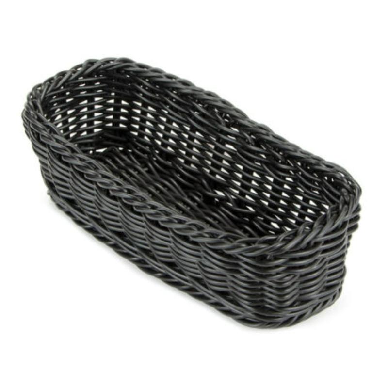 Picture of Winco WB-1507-BK 10 x 4.75 in. Rectangular Basket, 3 in. Deep - Black