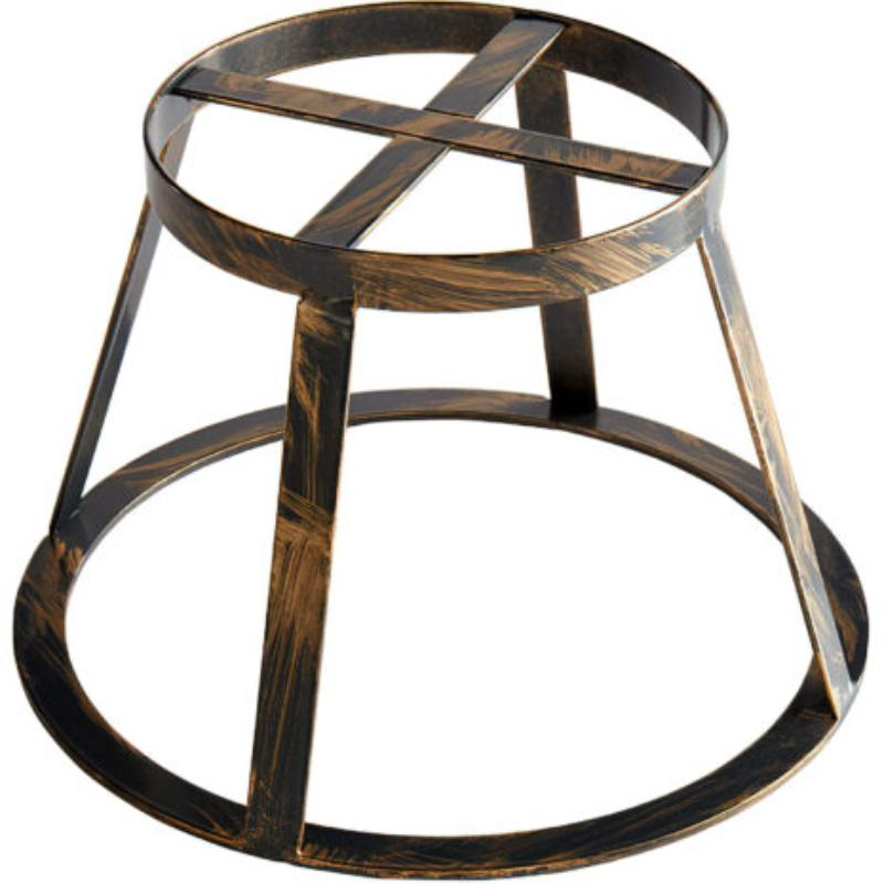 Picture of Winco MTS-R6-AB Round Antique Brass Metal Stand & Pedestal for Display Board, 5.75 in. Top Dia., 9 in. Bottom Dia., 6 in. Tall, G.E.T. Madison Avenue