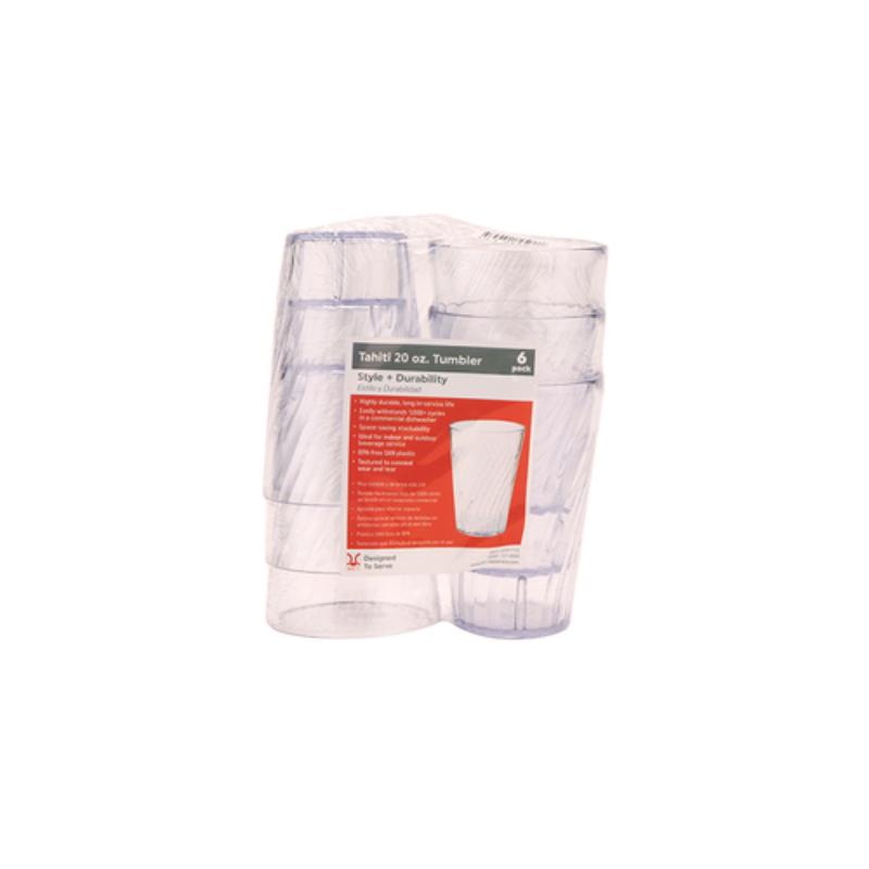 Picture of Winco SP-2220-1-CL 20 oz - 23.1 oz Rim-Full, 3.88 in. Beverage, 5.75 in. Tall - Set of 6 - Clear