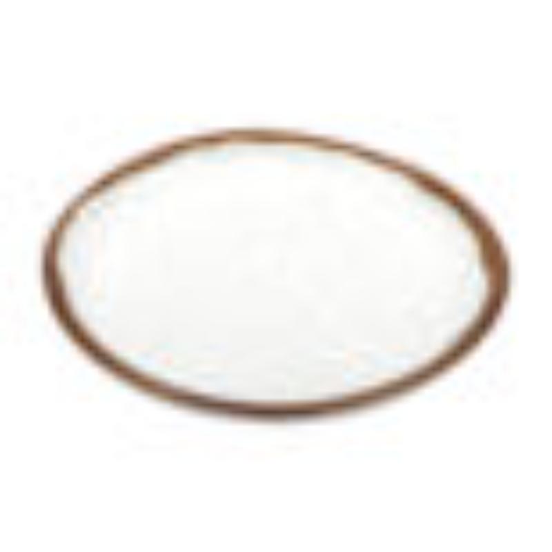 Picture of Winco CS-7-RM 7 in. Melamine Irregular Round Coupe Plate, G.E.T. Rustic Mill