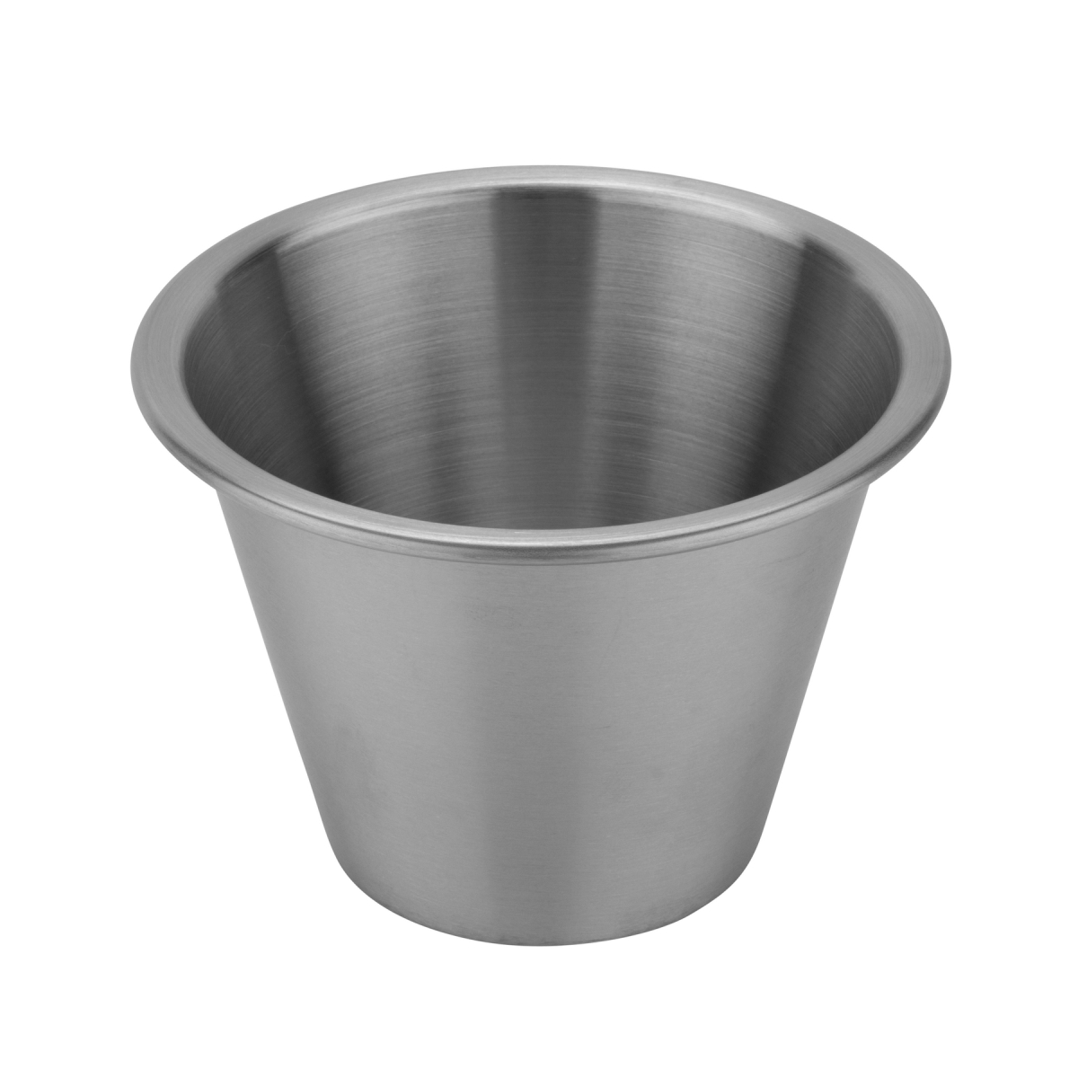 Picture of Winco 4-89448 14 oz Condiment Cup, 4.5 in. Dia., 3 in. Tall - Stainless Steel - Each 24