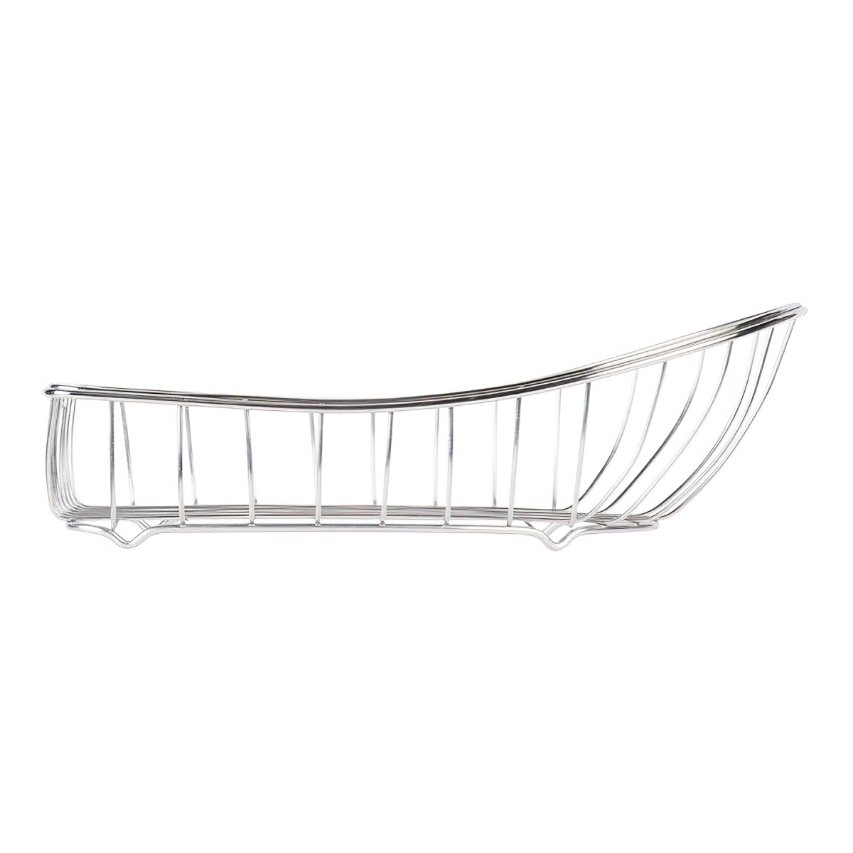 Picture of Winco 4-80008 10.75 x 6.25 in. Boat Basket, 3.25 in. Tall - Stainless Steel - Each 12
