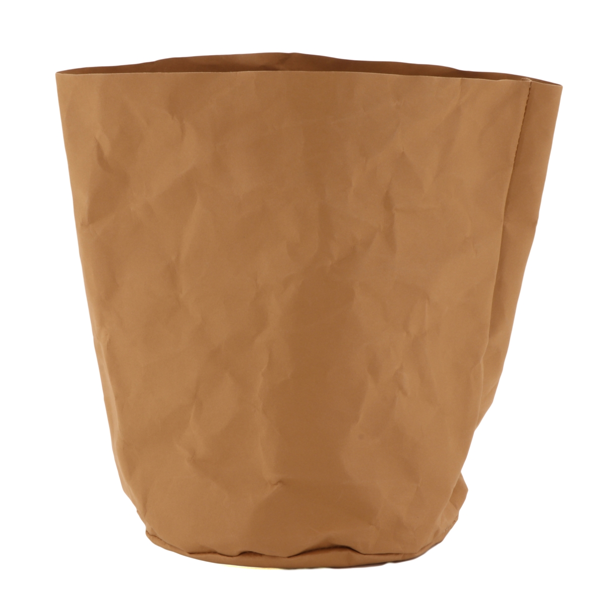 Picture of Winco P-BAG7-T 7.75 in. Dia. Washable & Reusable Paper Bag & Bread Basket, 11.25 in. Tall Unrolled, Set of 2 - Tan