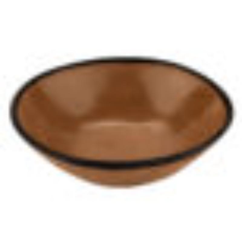 Picture of Winco B-180-TP 16 oz Speckled Taupe Melamine Salad Bowl - 20 oz Rim-Full, 7 in. Top Dia., 1.75 in. Deep, G.E.T. Pottery Market Matte