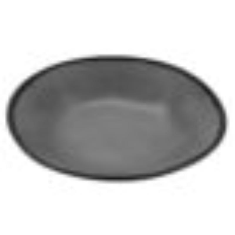 Picture of Winco B-420-GR 1.3 qt. Speckled Grey Melamine Large Salad & Pasta Bowl - 1.4 qt. Rim-Full - 10 in. Top Dia., 1.75 in. Deep, G.E.T. Pottery Market Matte
