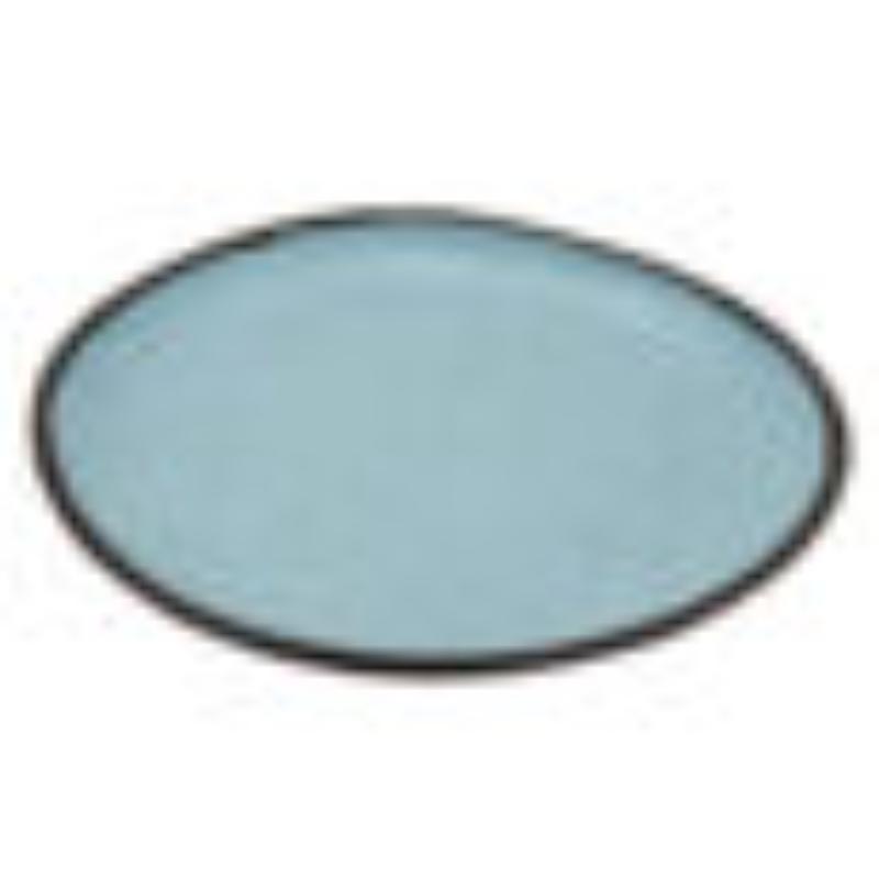 Picture of Winco CS-100-GBL 10.5 in. Speckled Greyish Blue Melamine Round Coupe Dinner Plate, G.E.T. Pottery Market Matte