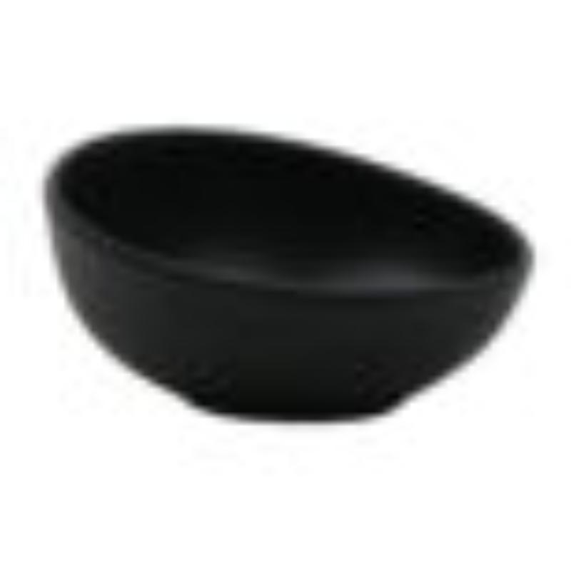Picture of Winco B-1200-DG 8 oz Dark Grey Melamine Small Side Dish & Soup Bowl - 11 oz Rim-Full, 1.8 in. - 2.1 in., 5.1 x 4.4 in., G.E.T. Riverstone