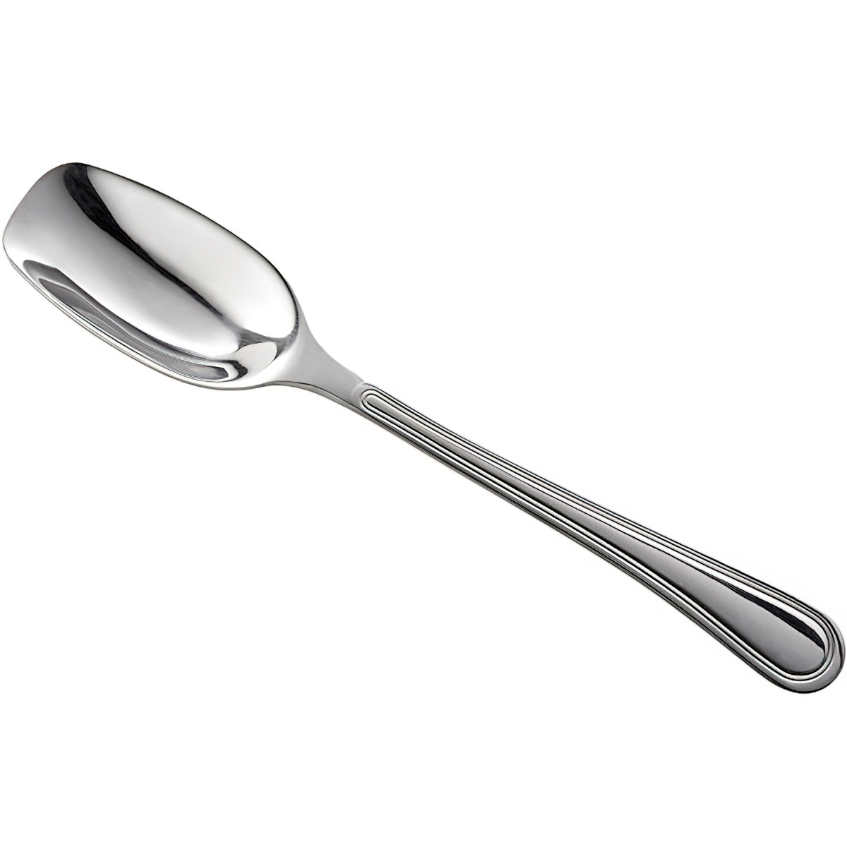 Picture of Winco BSRIM-14 0.75 oz, 7.75 in. Stainless Steel Scoop Spoon with Mirror Finish - Each 12