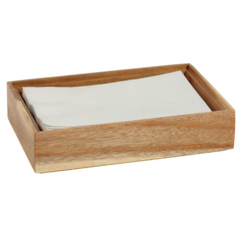 Picture of Winco WB-962WD-UR 9 x 6 in. Rectangular Stackable Wood Display Box & Condiment Organizer, 2 in. Tall - Urban Rustic