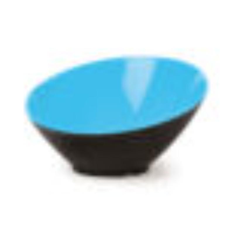 Picture of Winco B-788-BL-BK 16 oz - 28.5 oz Rim-Full, 8 in. Cascading Bowl, 3.25 in. Deep - Blue & Black