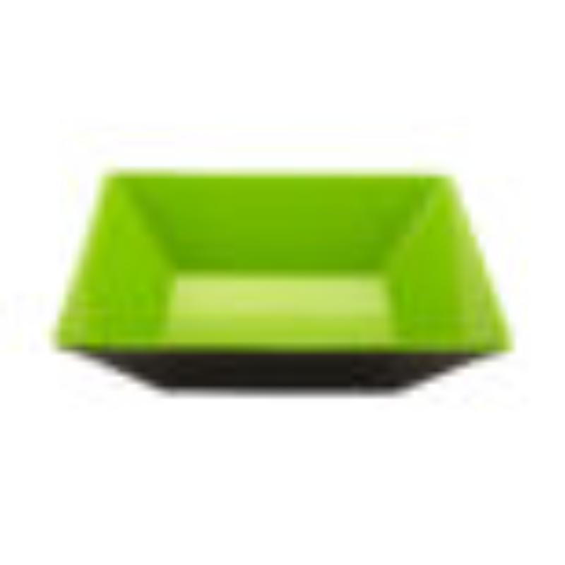 Picture of Winco ML-247-G-BK 2.5 qt. - 2.5 qt. Rim-Full - 10 in. Square Bowl, 2.5 in. Deep - Green with Black Interior