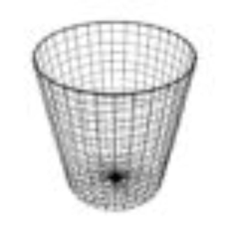 Picture of Winco WB-300-MG 11.5 x 14.4 in., Iron Powder Coated, Gun Metal Grey, Round Basket, G.E.T. Breeze Baskets