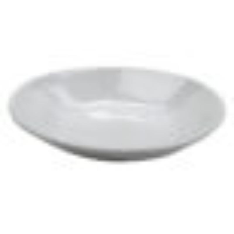 Picture of Winco B-42-AM-W 1.3 qt. Melamine Irregular Bowl - 1.4 qt. Rim-Full - 10 in. Top Dia., 1.75 in. Deep, G.E.T. Arctic Mill