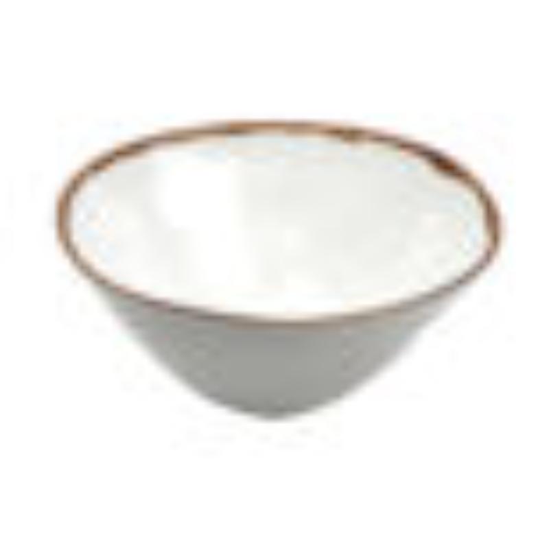Picture of Winco B-193-RM 6 qt. Melamine Round Large Display Bowl - 6.1 qt. Rim-Full - 13 in. Top Dia., 5.5 in. Deep, G.E.T. Rustic Mill