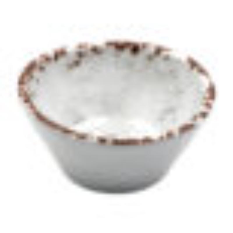 Picture of Winco B-3-FM 3 oz Melamine Irregular Ramekin, Small Round Side Dish Bowl, Sauce Cup - 3.5 oz Rim-Full, 3.25 in. Top Dia., 1.25 in. Deep, G.E.T. French Mill